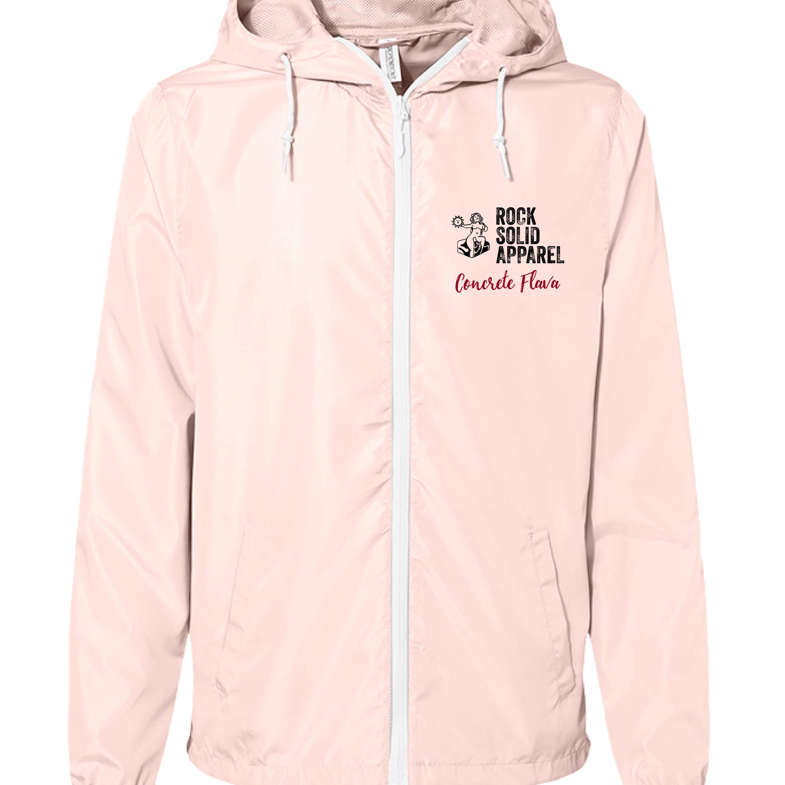 Blush/ White Zipper - FRONT