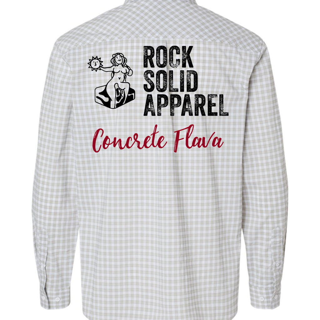 Grey/ White Gingham - BACK