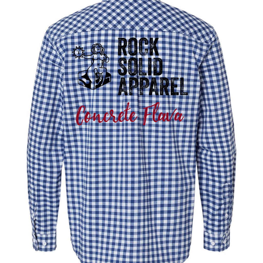 Navy/ White Gingham - BACK