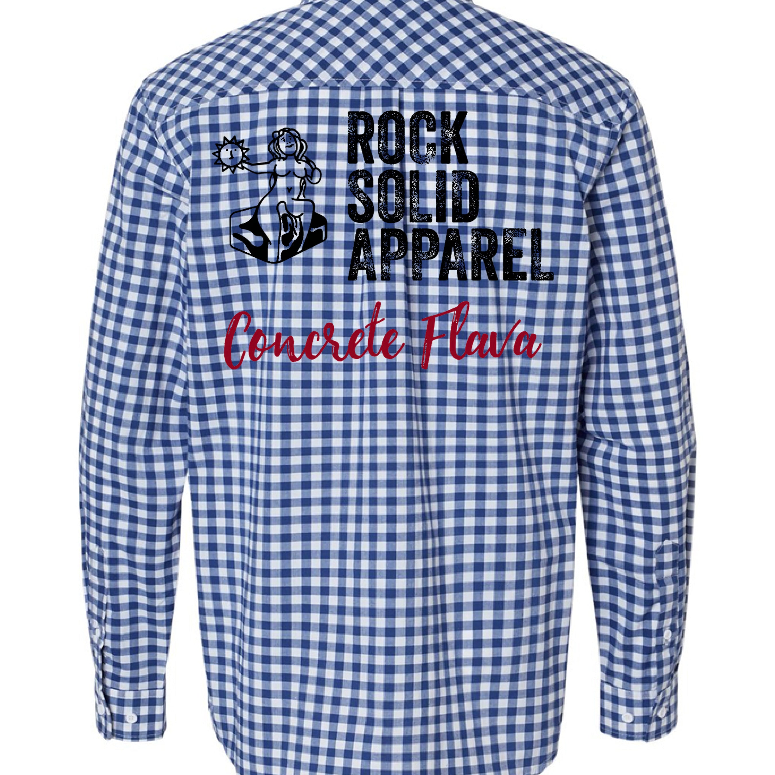 Navy/ White Gingham - BACK