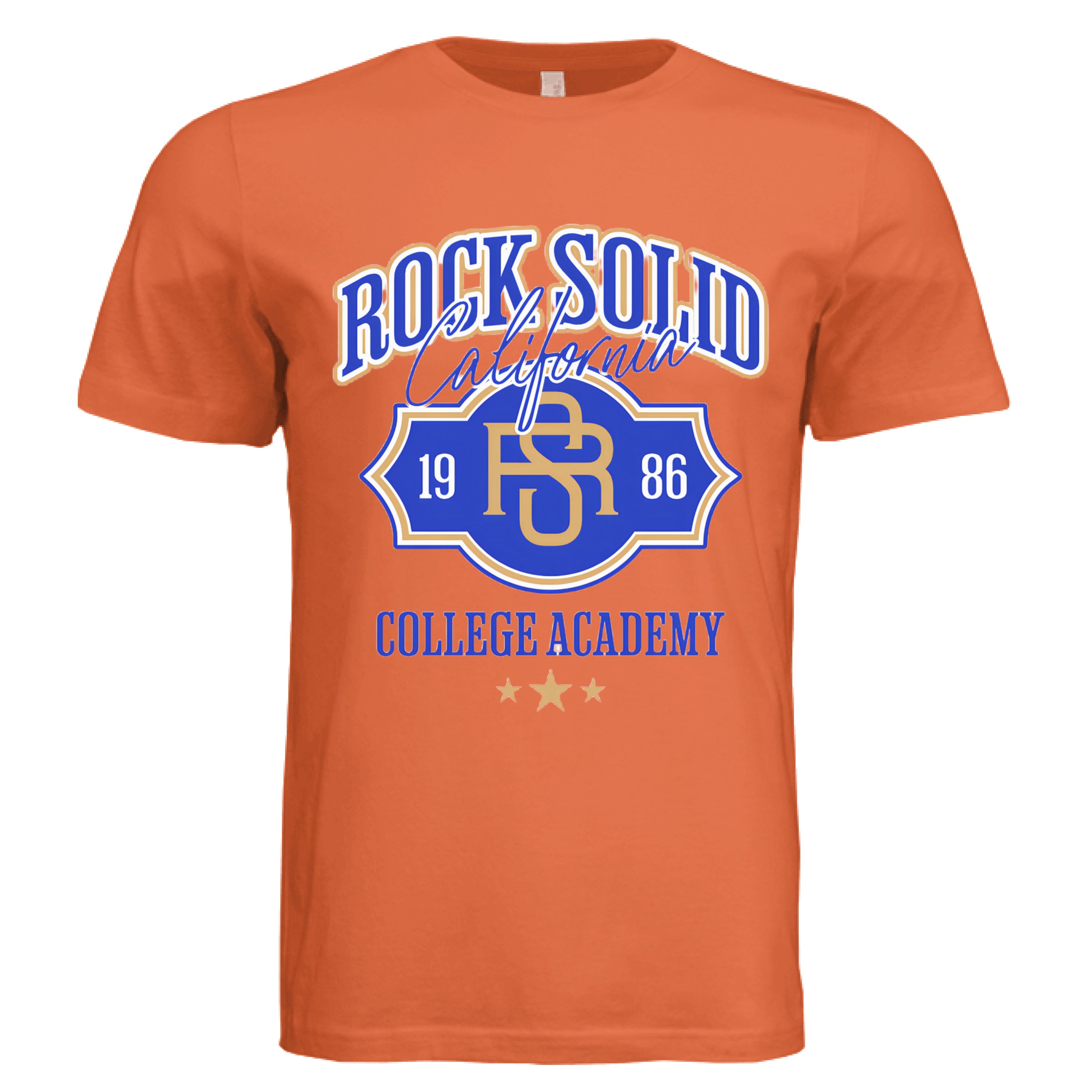 Solid Orange Triblend - FRONT