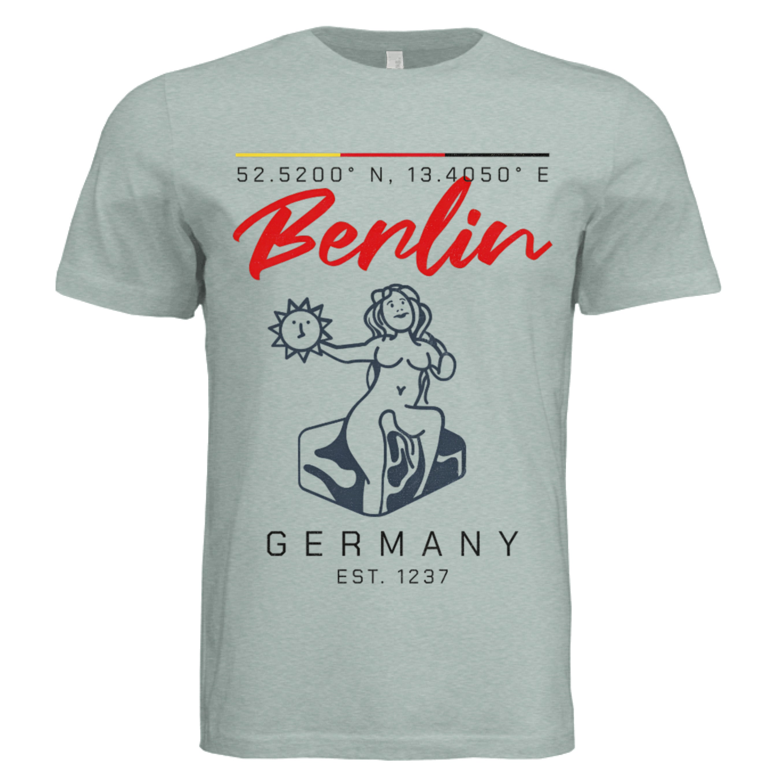 Dusty Blue Triblend - FRONT